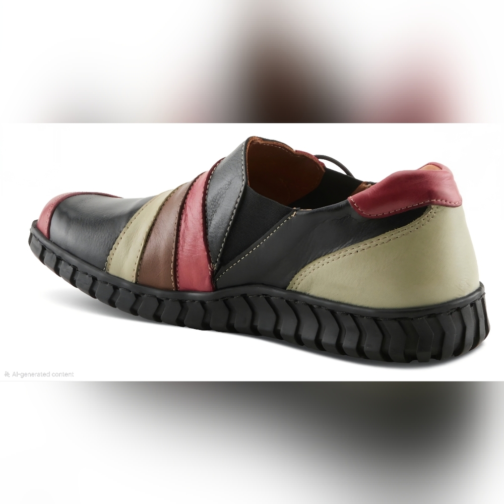 Spring Step Neeta Leather Button MultiColor Leather Slip On Shoes Size EU39US8.5 - Picture 4 of 16